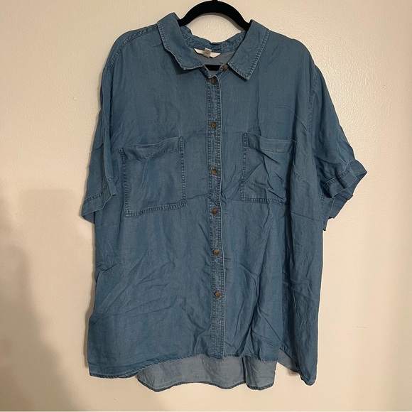 NWT Terra & Sky Blue Shirt 4XL - Picture 1 of 9